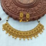 Antique Lakshmi With Golden Balls Choker Set