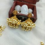 Lakshmi with Pearls Short Neck Set - Image 2