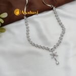 Zircon Silver Tone Short Neck Set - Image 2