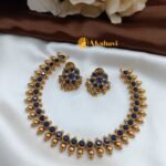 Keerti Suresh Inspired Short Neck Set