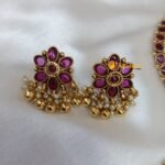 Ruby Kundan Traditional Short Neck Set - Image 2