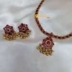Ruby Kundan Traditional Short Neck Set