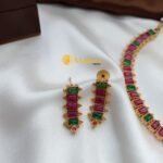Fancy Cubecut Kemp Ruby Short Neck Set - Image 2