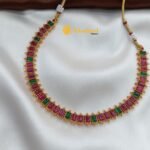Fancy Cubecut Kemp Ruby Short Neck Set - Image 3