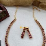 Oval Kemp Ruby Short Neck Set - Image 2