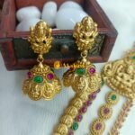 Lakshmi Mugappu 3 Layer Long Neck Set - Image 2