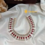 Fancy White Ruby Short Neck Set - Image 3