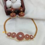 Radiant Antique Sta Floral Choker Set