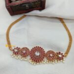 Radiant Antique Sta Floral Choker Set - Image 3