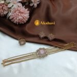 Cubic Choker Set with Finger ring