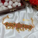 Glorious Matte Finish Lakshmi Choker Set - Image 2
