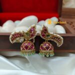 Peacock Beads Jhumka - Image 2