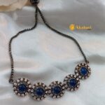 Zircon Adjustable Bracelet Chain Type Black Polish - Image 3