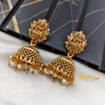 Peacock Long Neck Set with Leaf Chain - Image 2