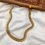 Antique Gold Lakshmi Kasumalai Long Neck Set - Image 3