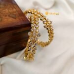 2 Line Diamond Alike Bangles 2's - Image 2