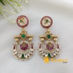 Lila Chandbali Earrings - Image 2