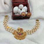 Elephant 3 Layer Pearl Choker Set