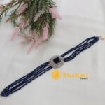 Blue Crystals Recto Choker
