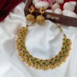 Antique Lakshmi Kemp Green Short Neck Set