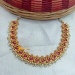 Ganesha Matte Finish Short Neck Set - Image 3