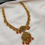 Lakshmi and Peacock Short Neck Set - Image 2