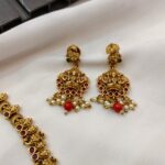 Lakshmi and Peacock Short Neck Set - Image 3