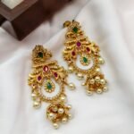 Micro Gold Swan Floral Short Neck Set - Image 2