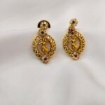 Dancing Girls Multi Gold Polish Short Neck Set - Image 3
