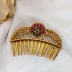 Floral Kundan Hair Pin
