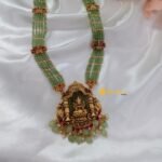 Lakshmi Madaam with Beads 5 Layer Long Neck Set - Image 3