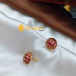 Traditional Mothi Kemp Earrings - Image 2