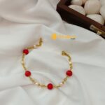 Coral & Pearl Bracelet - Image 3