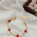 Coral & Pearl Bracelet - Image 2