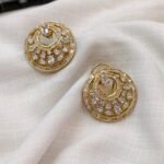 AD Zircon Earrings Screw Back - Image 3