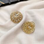 AD Zircon Earrings Screw Back - Image 2