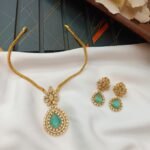 AD Thilak Floral Kodi Short Neck Set - Image 5