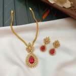 AD Thilak Floral Kodi Short Neck Set