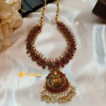Lakshmi Chandbali with Mango Short Neck Set - Image 3