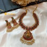 Lakshmi Chandbali with Mango Short Neck Set