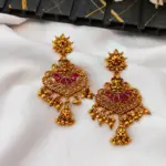 Lakshmi Chandbali Earrings - Image 3