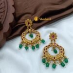 Floral Chandbali Earrings