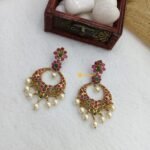 Floral Chandbali Earrings