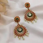 Floral Chandbali Earrings