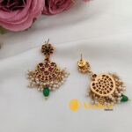 Kundan Chandbali Earrings - Image 3