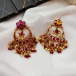 Kundan Chandbali Earrings - Image 2