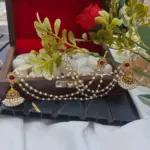 Pearl Jhumka with Mattil - Image 3