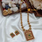 2in1 Cubic Pendant with Amla Ball Chain Short Nec - Image 3