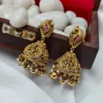 Lakshmiwith Peacock Coin Long Neck Set - Image 3