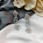 AD Fancy Silver Earrings